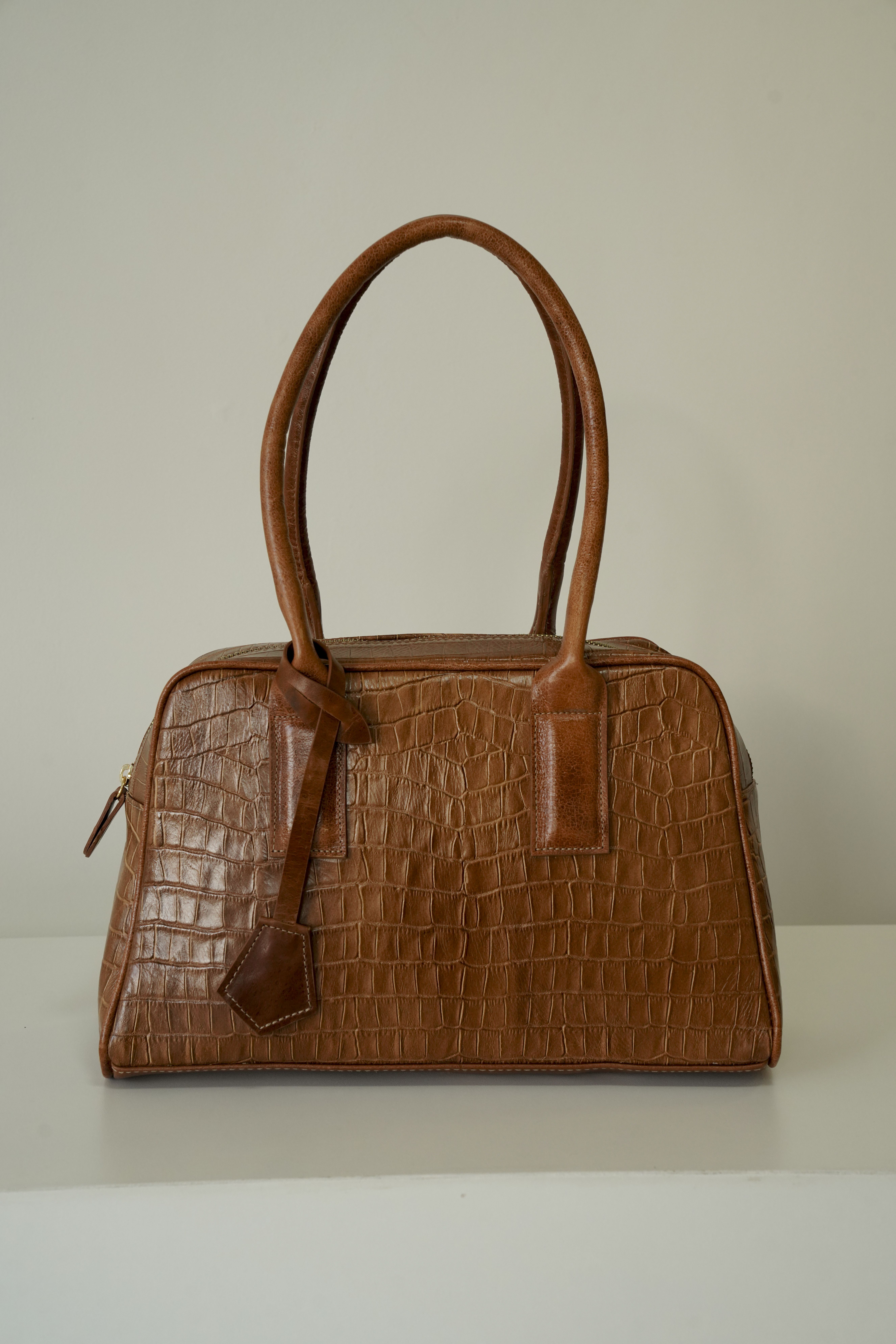 Bolsa caramelo matelassê